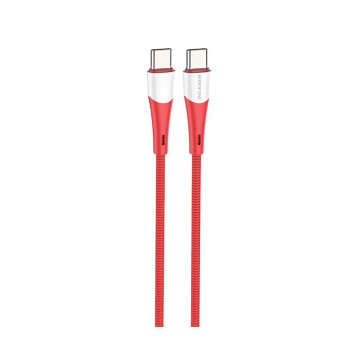 کابل تبدیل USB-C به USB-C بروفون مدل BX60 60W طول 1 متر